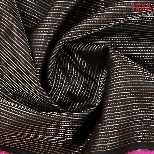 Black Kanchipuram Silk Saree