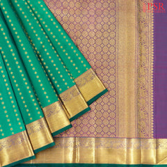 Emerald Green Kanchipuram Silk Saree