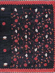 Black Green Silk Saree