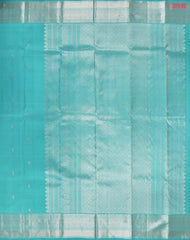 Turquoise Blue Kanchipuram Silk Saree