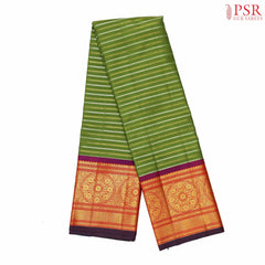Avocado Green Kanchipuram Silk Saree