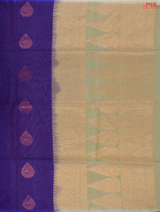 Dark Violet Silk Cotton Saree