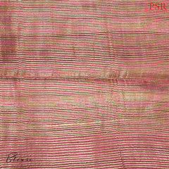 Burgundy Ghicha Kadhi Tussar Silk Saree