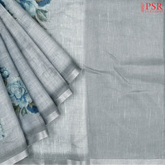 Light Blue Grey Kota Saree