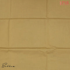Off White & Mustard Silk Cotton Dress Material