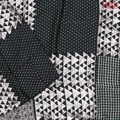 Black Modal Silk Dress Material