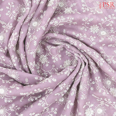 Lilac Dream Organza Laser Embroidery Saree