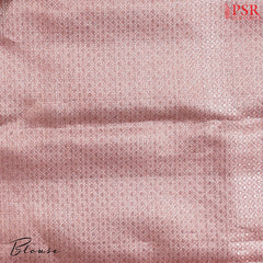 Copper Purple Kanchipuram Jacquard Silk Saree