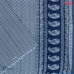 Slate Blue Cotton Dress Material
