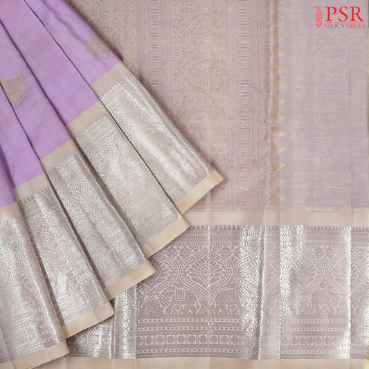 Light Wisteria Kanchipuram Tissue Silk Saree