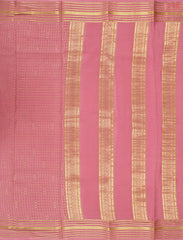 Flamingo Pink Mysore Silk Saree