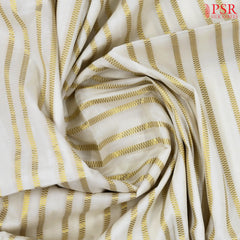 Cream White Kerala Cotton Saree