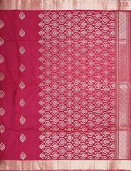 Dark Magenta Pink Soft Silk Saree