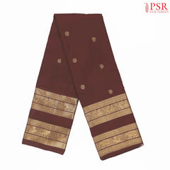 Brown Kanchipuram Silk Saree