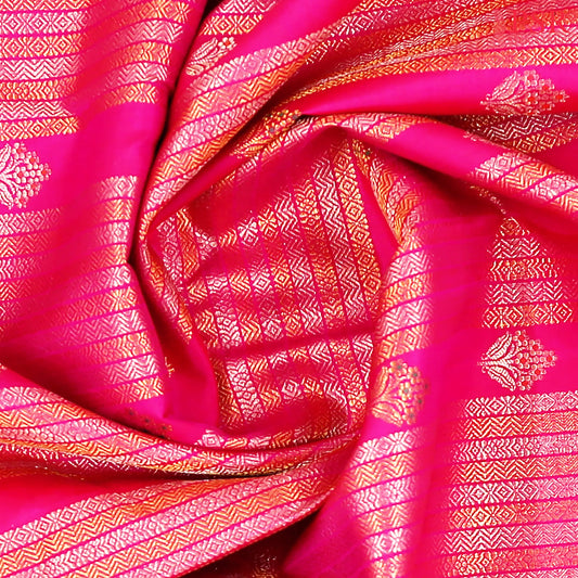 Rani Pink Kanchipuram Silk Saree