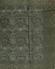 Moss Green Organza Embroidery Saree