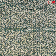 Dark Green Manipuri Cut Wok Saree