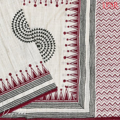 Alabaster White Cotton Dress Material