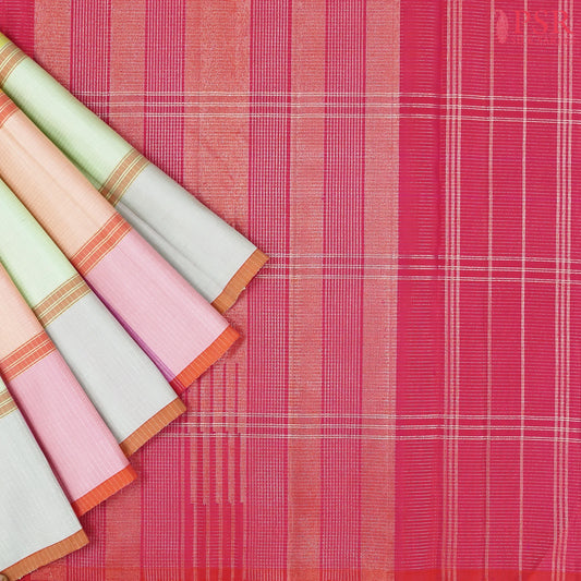 Multicolor Kanchipuram Silk Saree