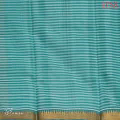 Green & White Mangalagiri Cotton Saree