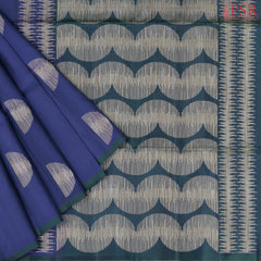 Navy Blue Soft Silk Mix Saree