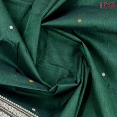 Dark Green Kalakshetra Kovai Cotton Saree