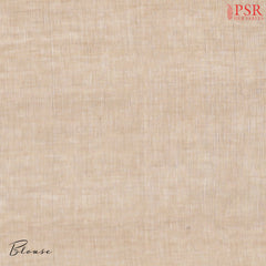 Sepia Beige Byloom Cotton Saree