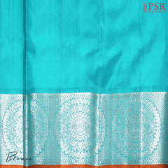 Amber Yellow Bridal Kanchipuram Silk Saree