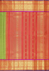 Avocado Green Kanchipuram Silk Saree