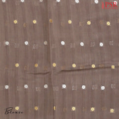 Mayan Brown Organza Embroidery Saree