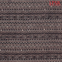 Dark Taupe Ajrakh Print Running Material