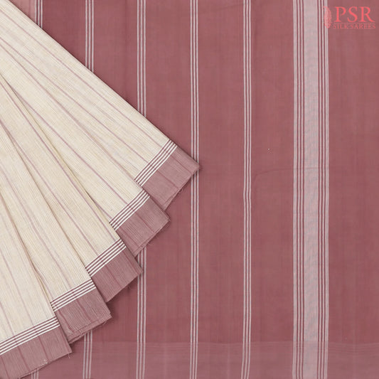 Floral Beige Kanchi Cotton Saree