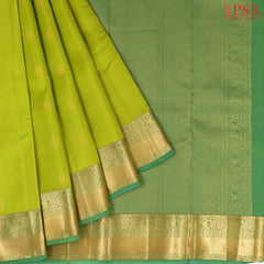Chartreuse Green Fancy Kanchipuram Silk Saree