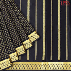 Black Mysore Silk Saree