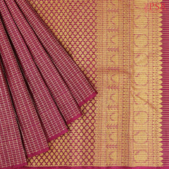 Burgundy Kanchipuram Silk Saree