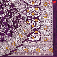 Byzantium Purple Banaras Art Silk Saree