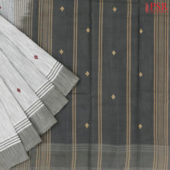 Light Grey Kanchi Cotton Saree