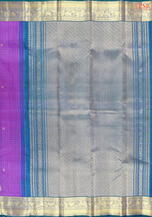 Mardi Gras Purple Kanchipuram Silk Saree