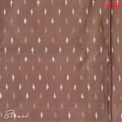 Chamois Brown Pochampally Silk Ikat Saree
