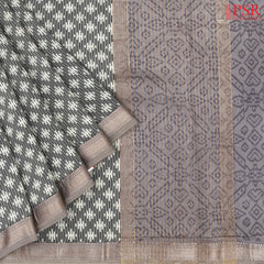 Ecru Beige Asssam Saree