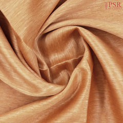 Dark Saffron Semi Tussar Saree
