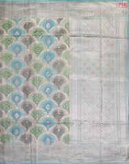 Tricolor Chiniya Silk Saree