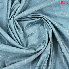 Blizzard Blue Semi Tussar Saree