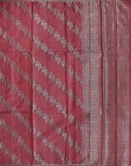 Maroon Banaras Tussar Silk Saree