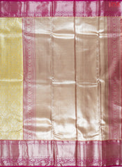 Light Yellow Tissue Art Silk Saree