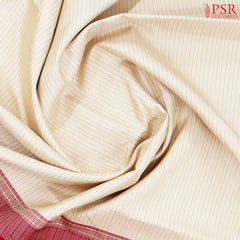 Cream Beige Kanchipuram Silk Saree