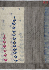 Beige Manipuri Supernet Saree