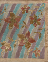 Tricolor Semi Banaras Saree