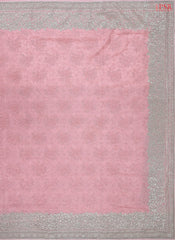 Light Pink Georgette Laser Embroidery Saree