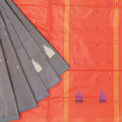 Grey Vazhainaar Silk Saree
